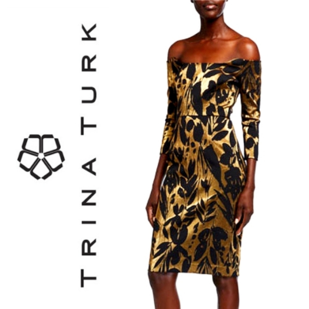 🆕️ Trina Turk Sumire jacquard cocktail dress